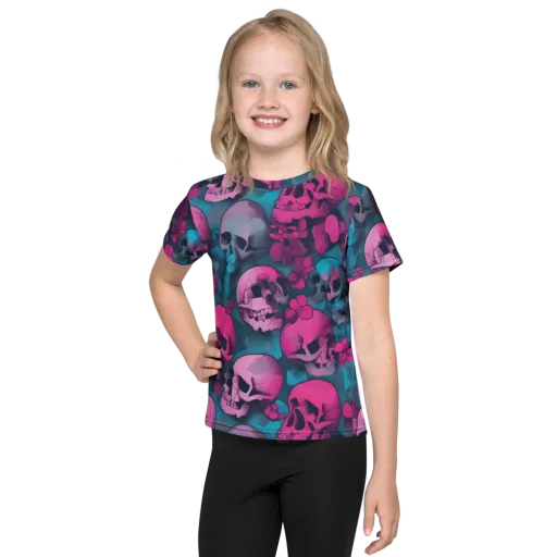 Cotton Candy Crypt on a Kids Crew Neck T-Shirt