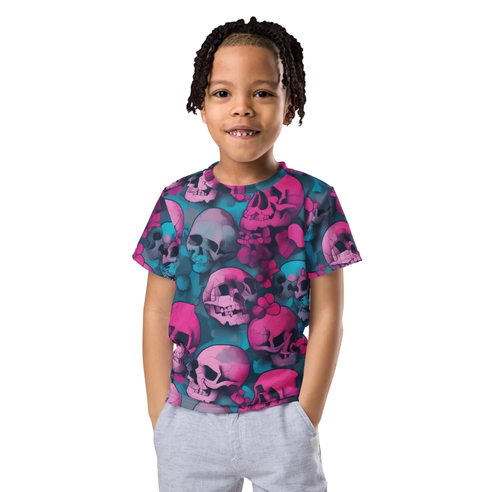 Cotton Candy Crypt on Kids Crew Neck T-Shirt — Front
