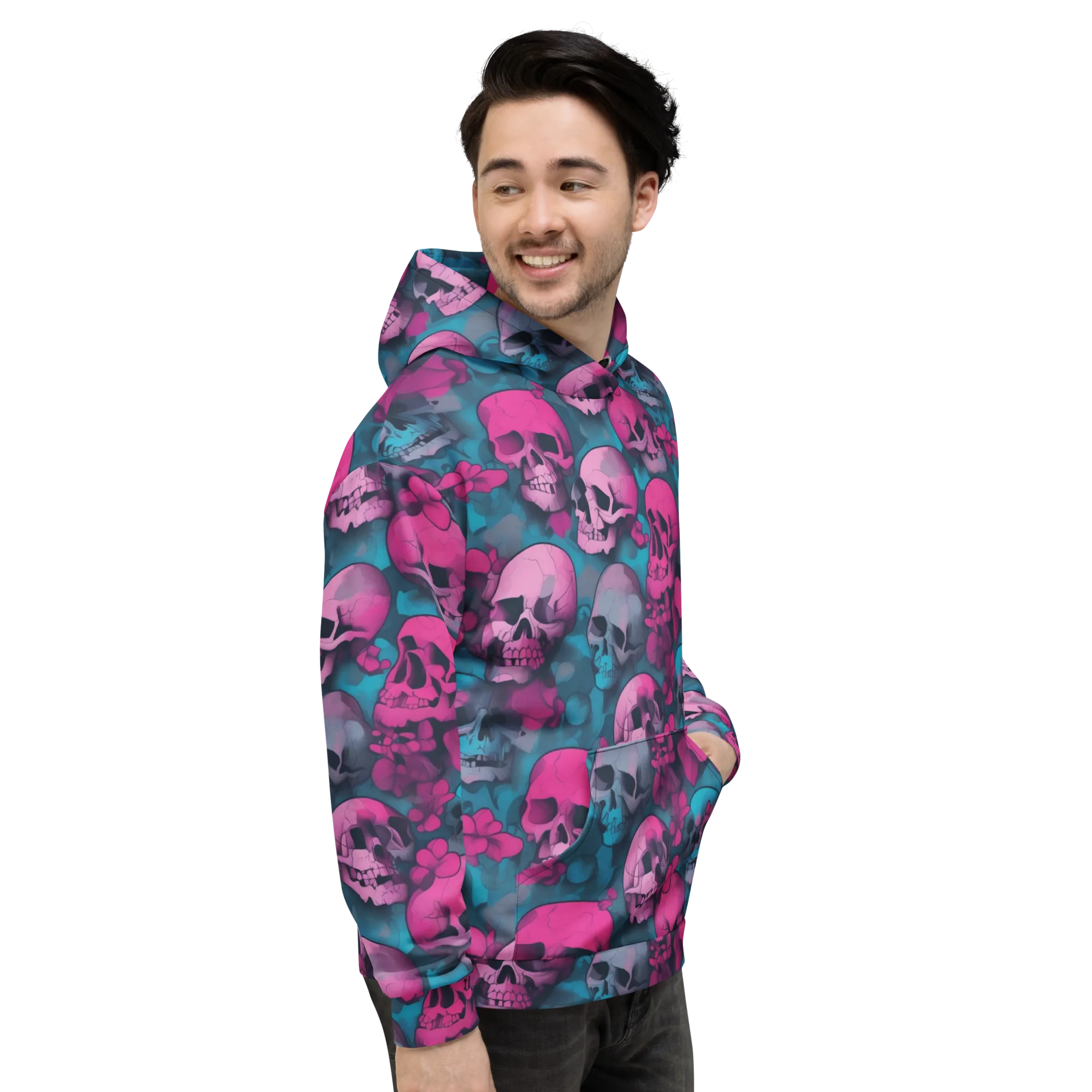Cotton Candy Crypt on Hoodie — Right