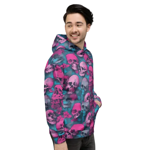 Cotton Candy Crypt on a Hoodie