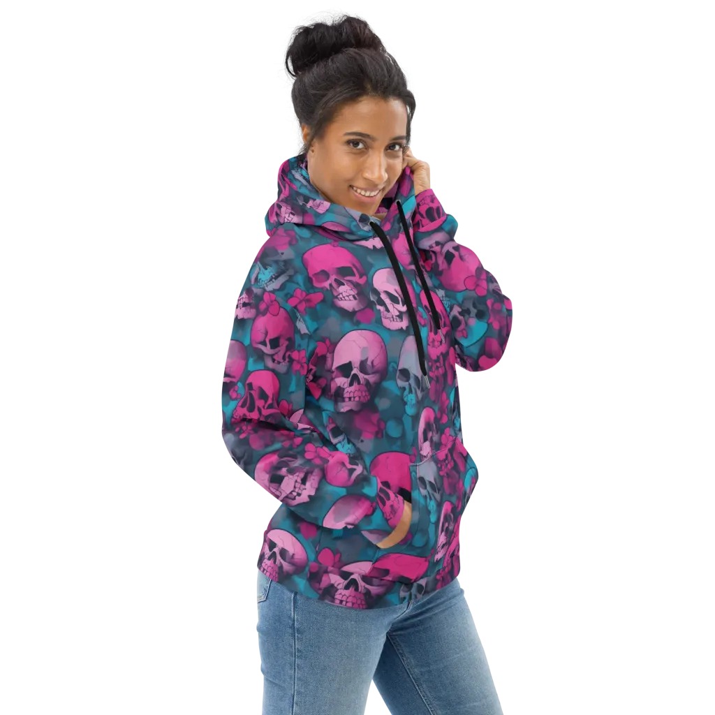 Cotton Candy Crypt on Hoodie — Right