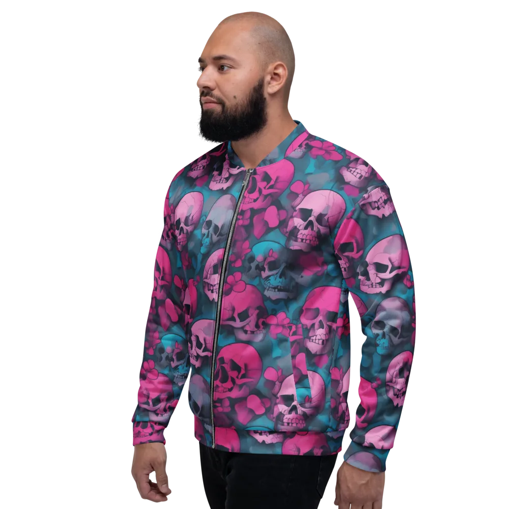 Cotton Candy Crypt on Bomber Jacket — Left