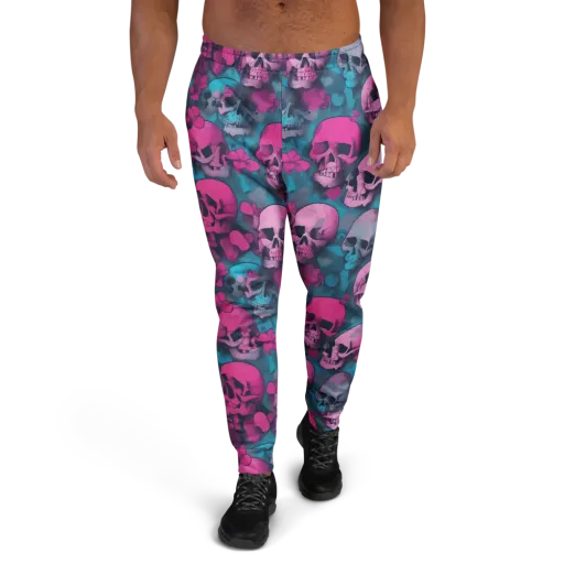 Cotton Candy Crypt on a Men's Joggers