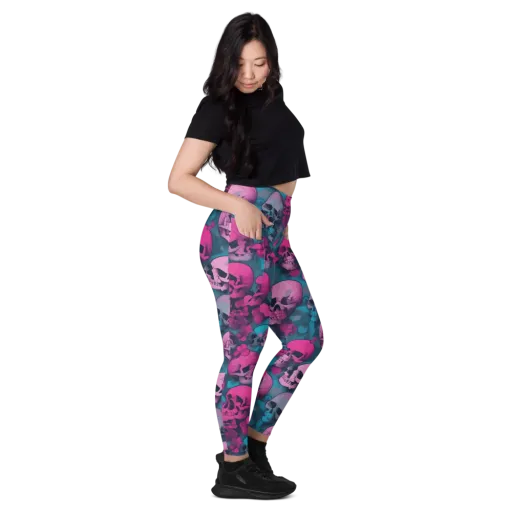 Cotton Candy Crypt on a Leggings with Pockets