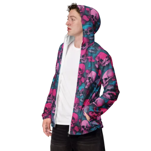 Cotton Candy Crypt on a Men's Windbreaker