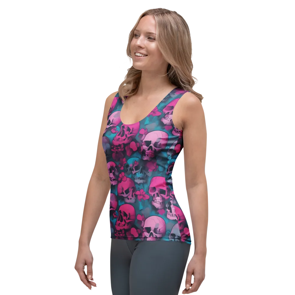 Cotton Candy Crypt on Women's Tank Top — Left Front