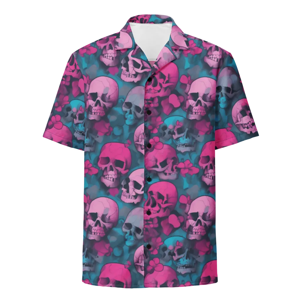 Cotton Candy Crypt on Button Shirt — Front