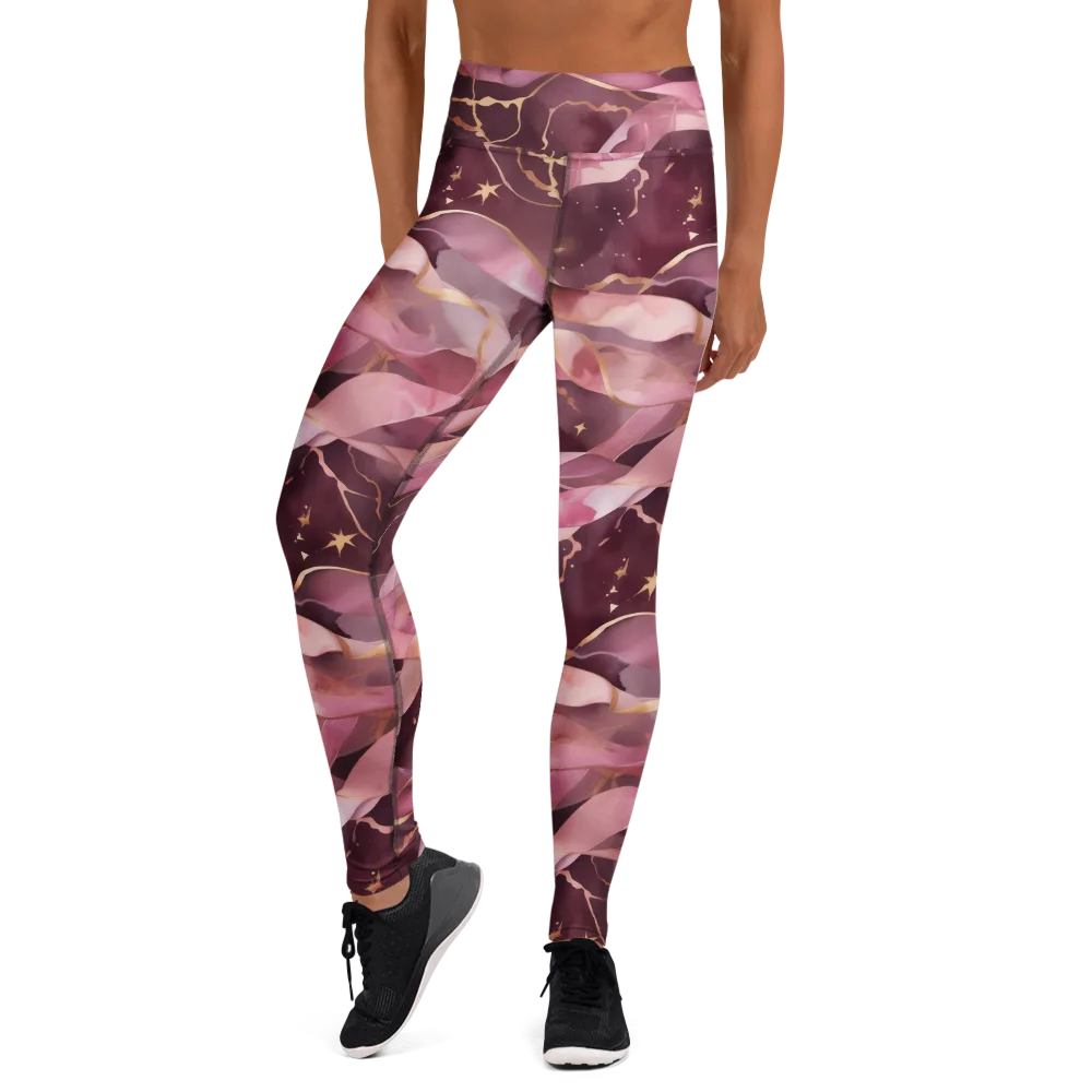 Rosewater Orbit on Yoga Leggings — Front