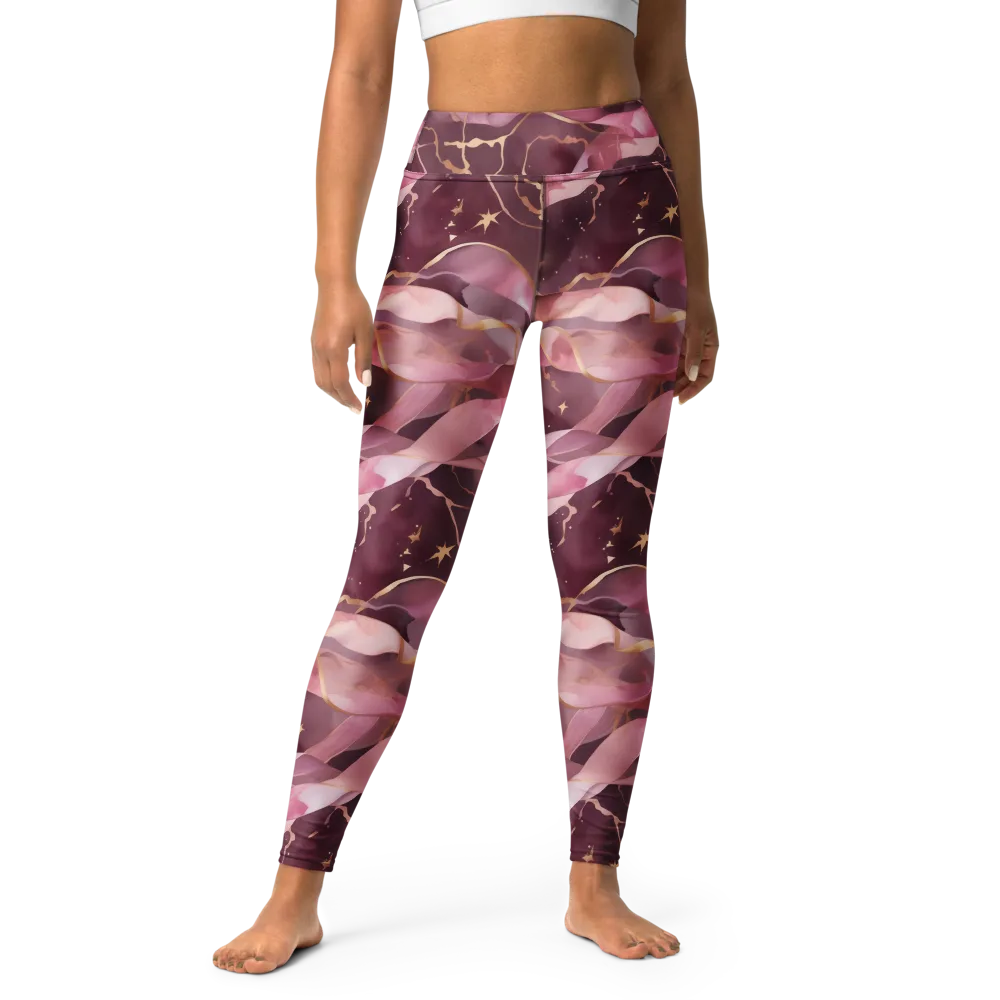 Rosewater Orbit on Yoga Leggings — Front