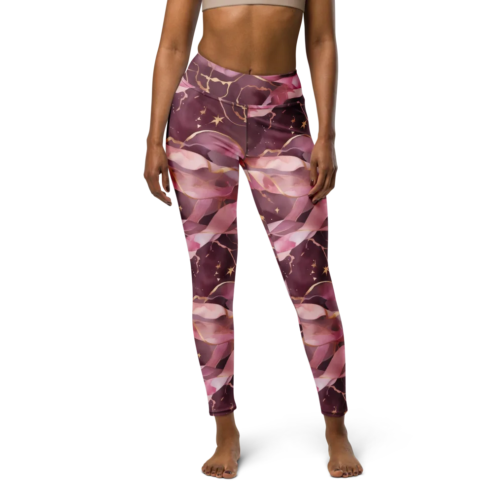Rosewater Orbit on Yoga Leggings — Front