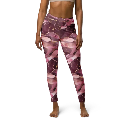 Rosewater Orbit on a Yoga Leggings