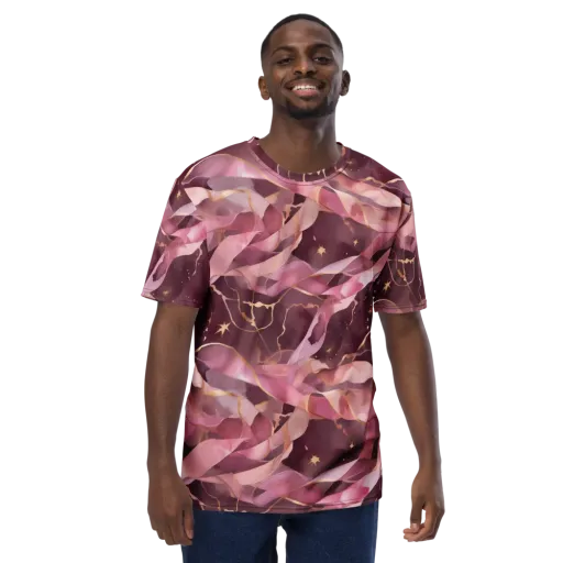 Rosewater Orbit on a Men's Crew Neck T-Shirt