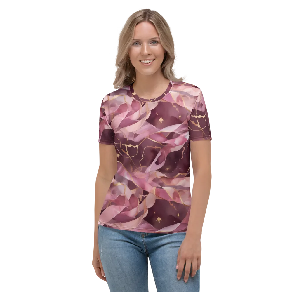 Rosewater Orbit on Women's Crew Neck T-Shirt — Front
