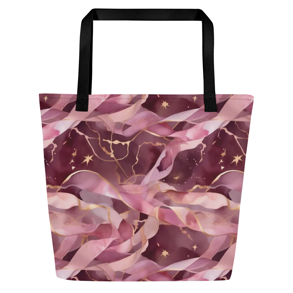 Rosewater Orbit on Large Tote Bag W/ Pocket — Front