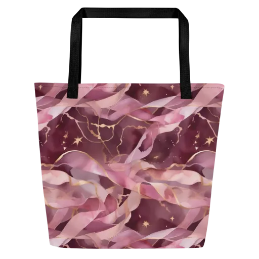 Rosewater Orbit on a Large Tote Bag W/ Pocket