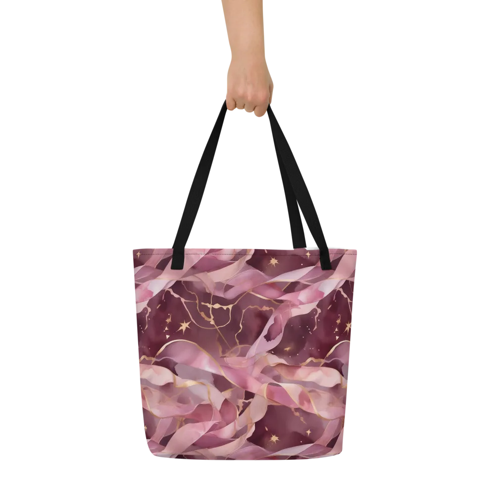 Rosewater Orbit on Large Tote Bag W/ Pocket — Front