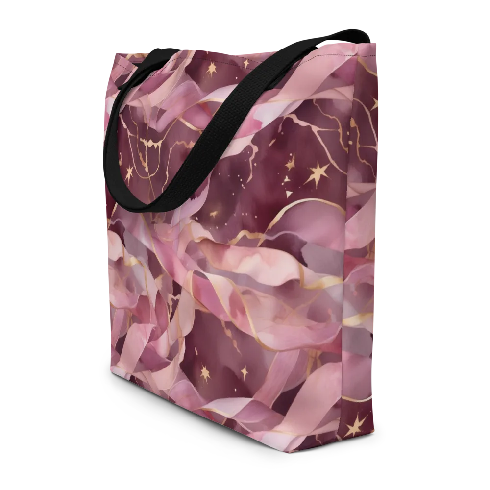 Rosewater Orbit on Large Tote Bag W/ Pocket — Front