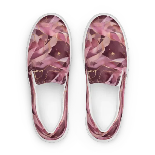 Rosewater Orbit on a Women's Slip-On Canvas Shoes
