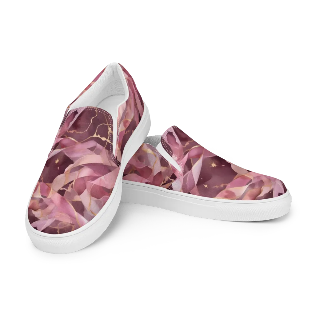 Rosewater Orbit on Women's Slip-On Canvas Shoes — Left Front