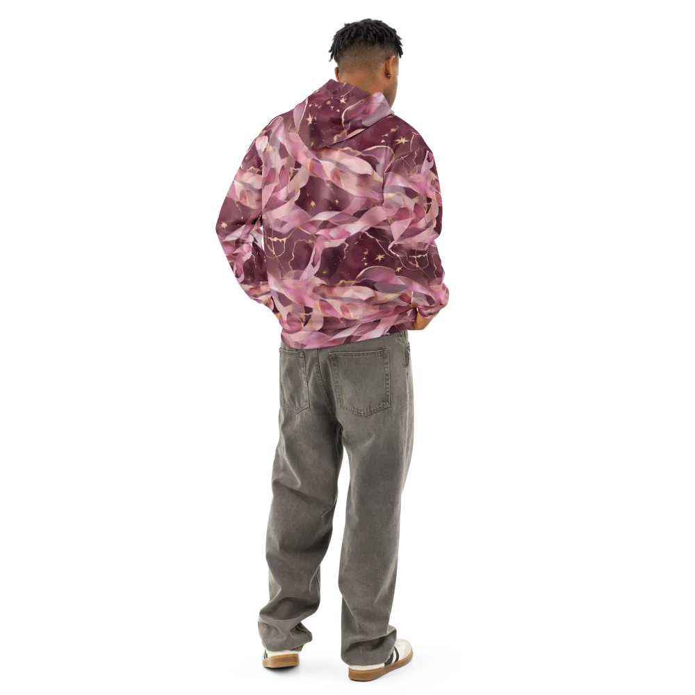 Rosewater Orbit on Cotton Hoodie — Back