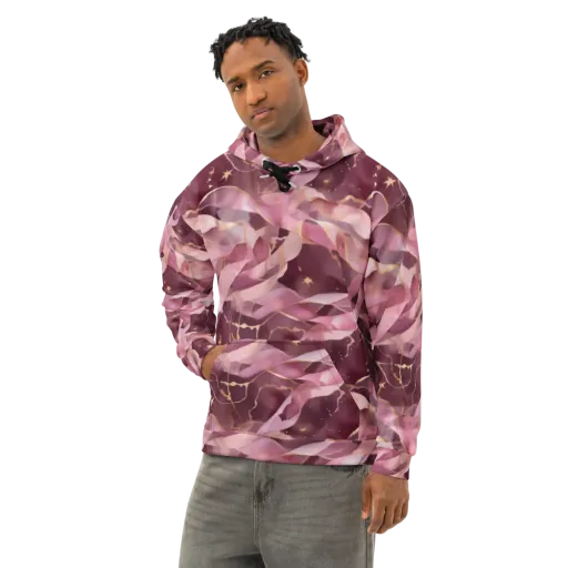 Rosewater Orbit on a Cotton Hoodie