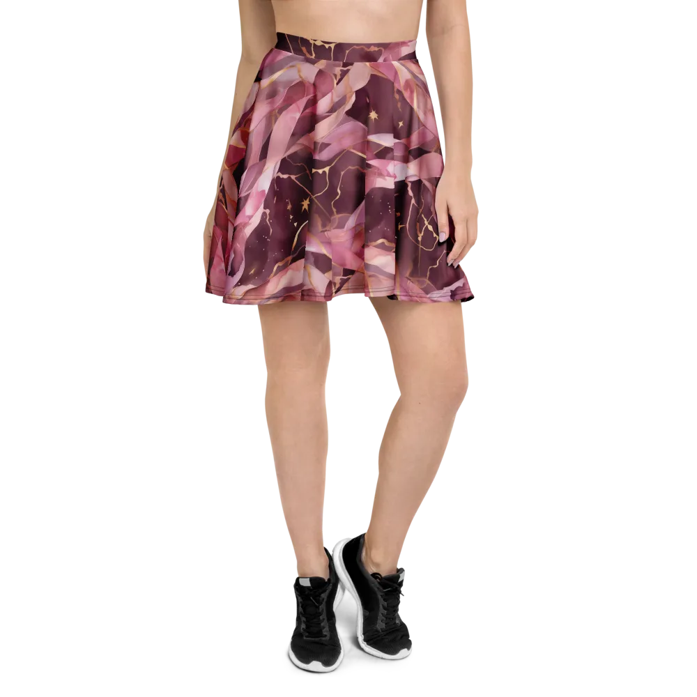 Rosewater Orbit on Skater Skirt — Front