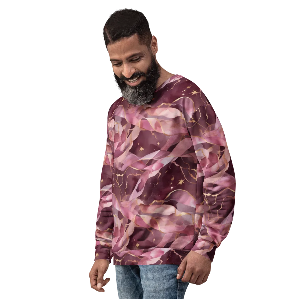 Rosewater Orbit on Sweatshirt — Left Front