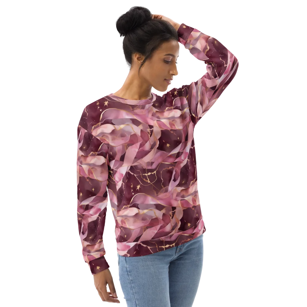Rosewater Orbit on Sweatshirt — Right Front