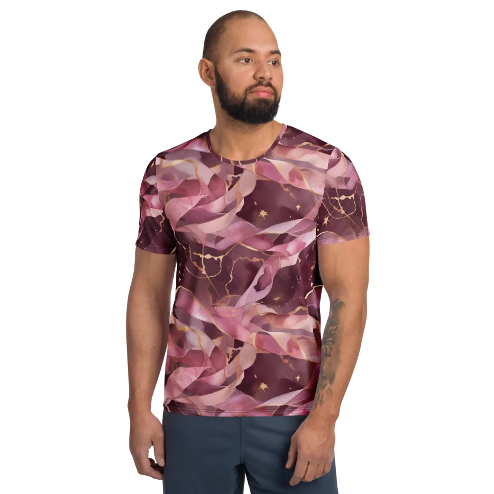 Rosewater Orbit on Men's Athletic T-Shirt — Front