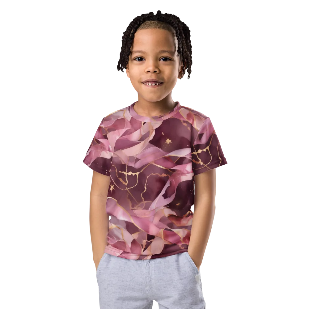 Rosewater Orbit on Kids Crew Neck T-Shirt — Front