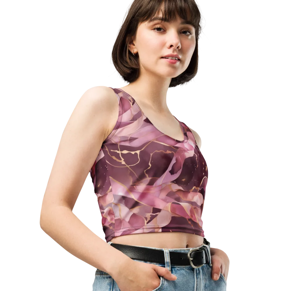 Rosewater Orbit on Crop Top — Right Front