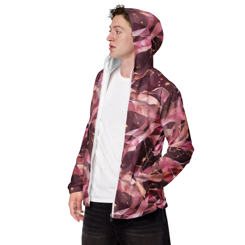 Rosewater Orbit on Men's Windbreaker — Left Front
