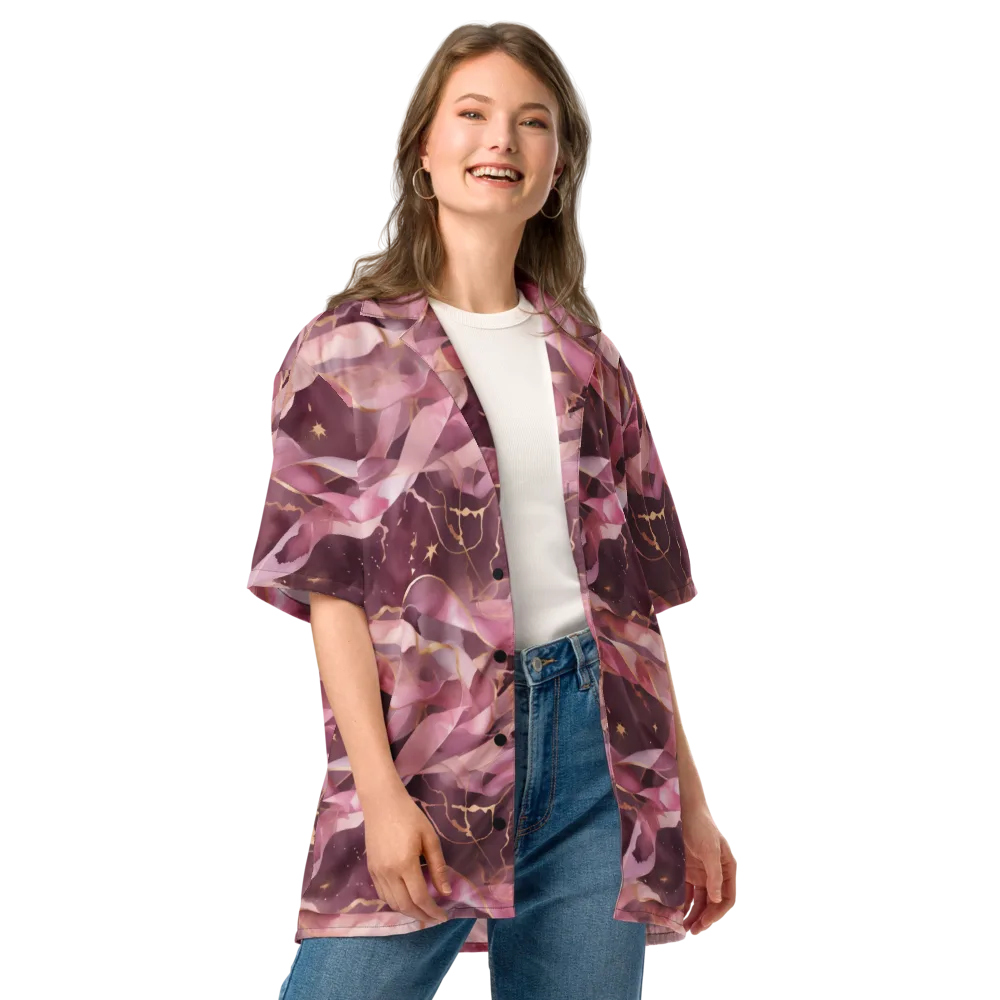 Rosewater Orbit on Button Shirt — Front