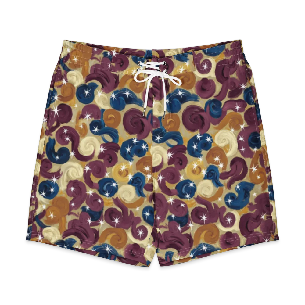 Cosmic Confections on Men's Board Shorts — Front