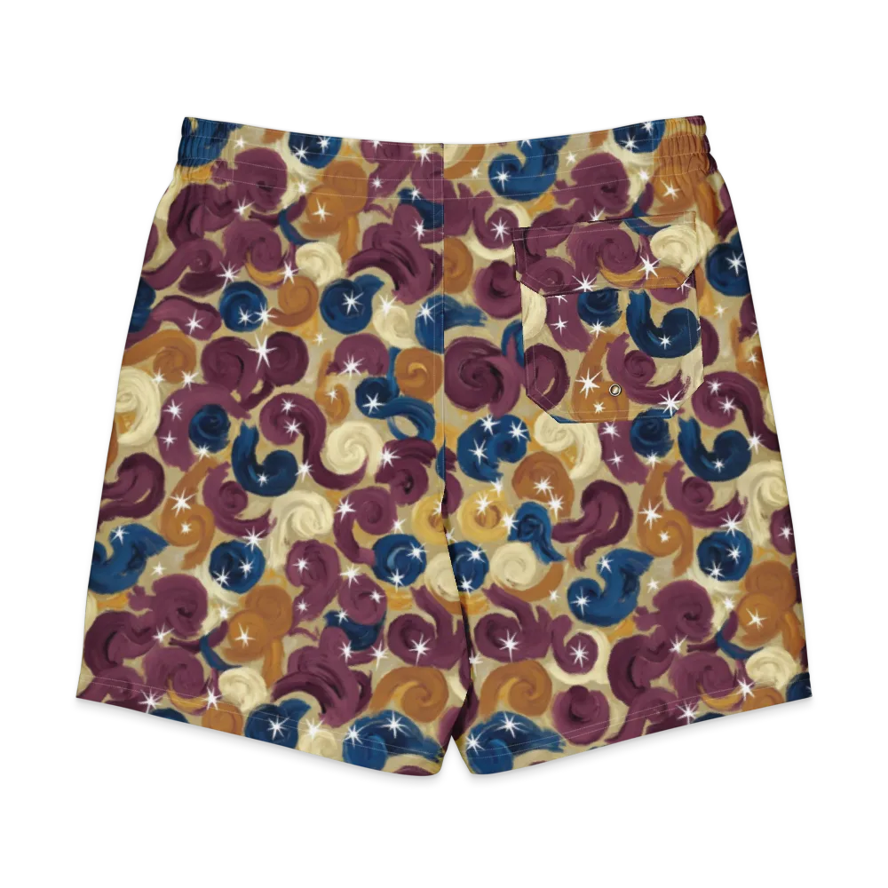 Cosmic Confections on Men's Board Shorts — Back