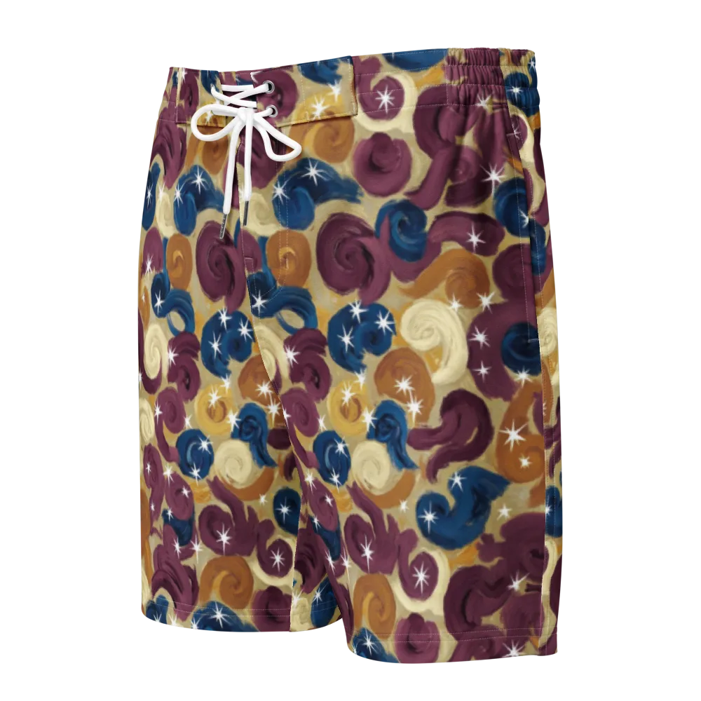 Cosmic Confections on Men's Board Shorts — Front