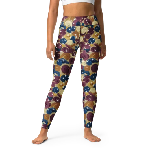 Cosmic Confections on a Yoga Leggings