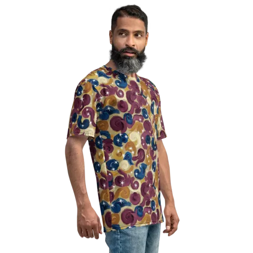 Cosmic Confections on a Men's Crew Neck T-Shirt