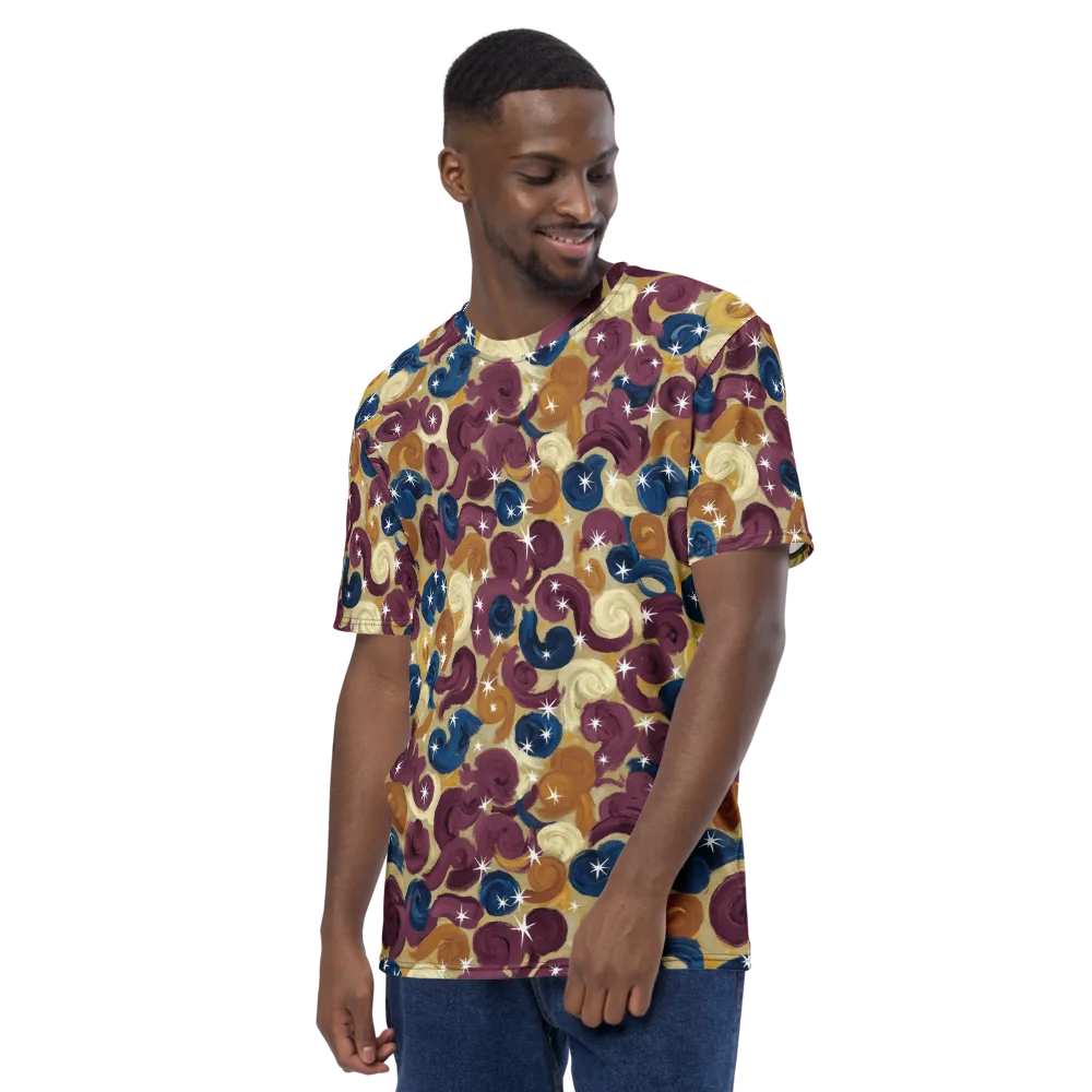 Cosmic Confections on Men's Crew Neck T-Shirt — Left