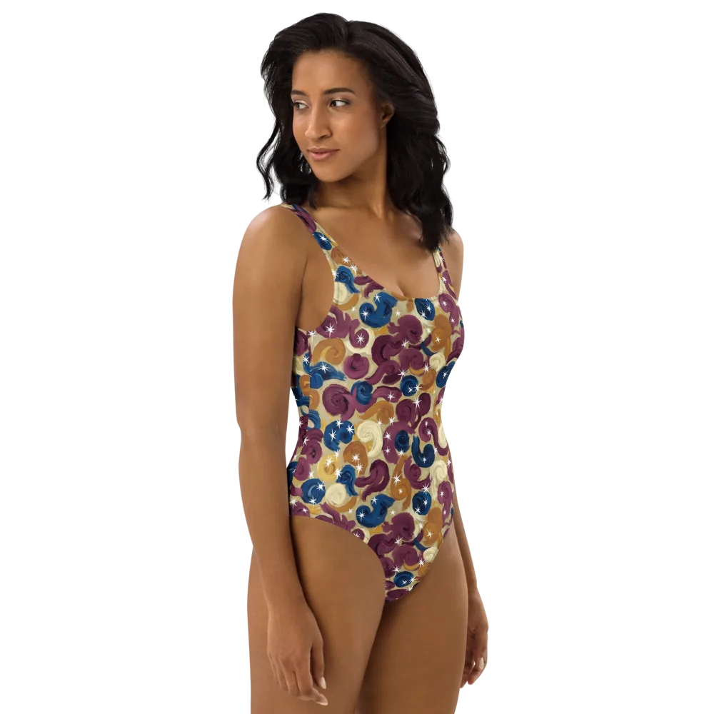 Cosmic Confections on One-Piece Swimsuit — Right