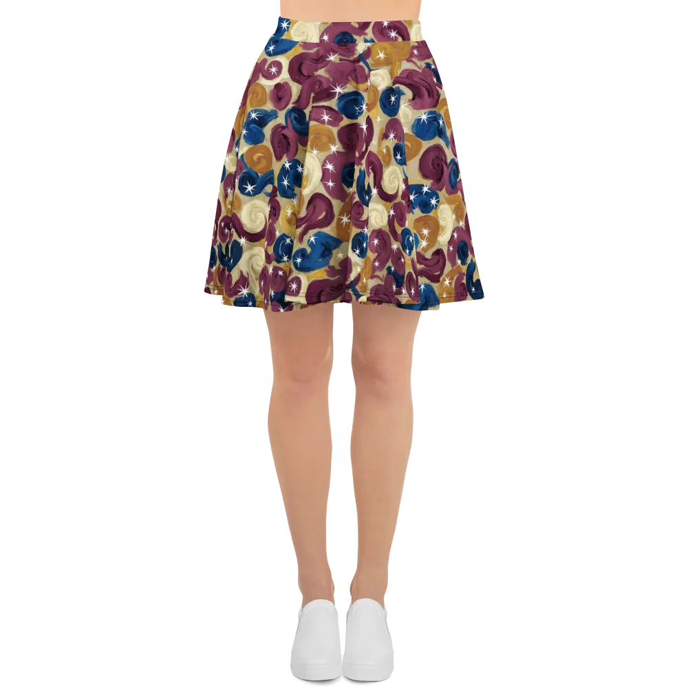 Cosmic Confections on Skater Skirt — Front