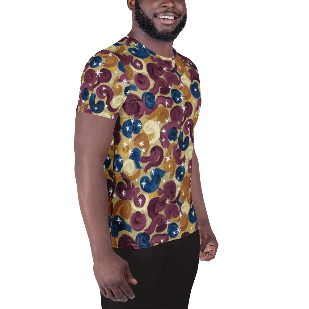 Cosmic Confections on Men's Athletic T-Shirt — Right