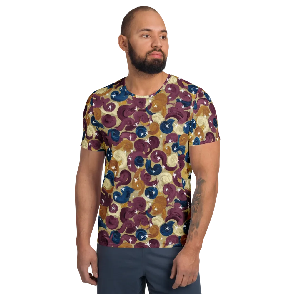 Cosmic Confections on Men's Athletic T-Shirt — Front
