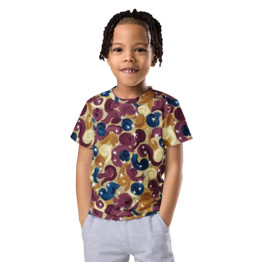 Cosmic Confections on a Kids Crew Neck T-Shirt