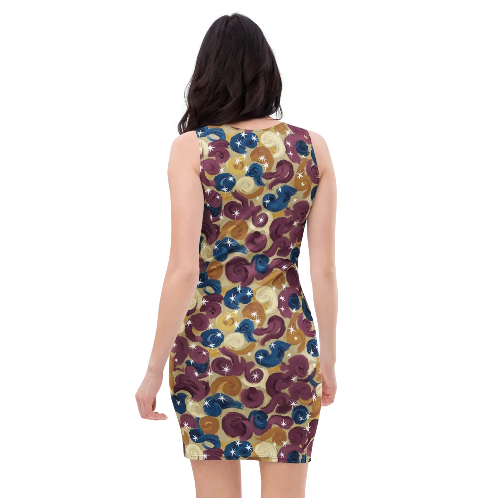 Cosmic Confections on Bodycon Dress — Back