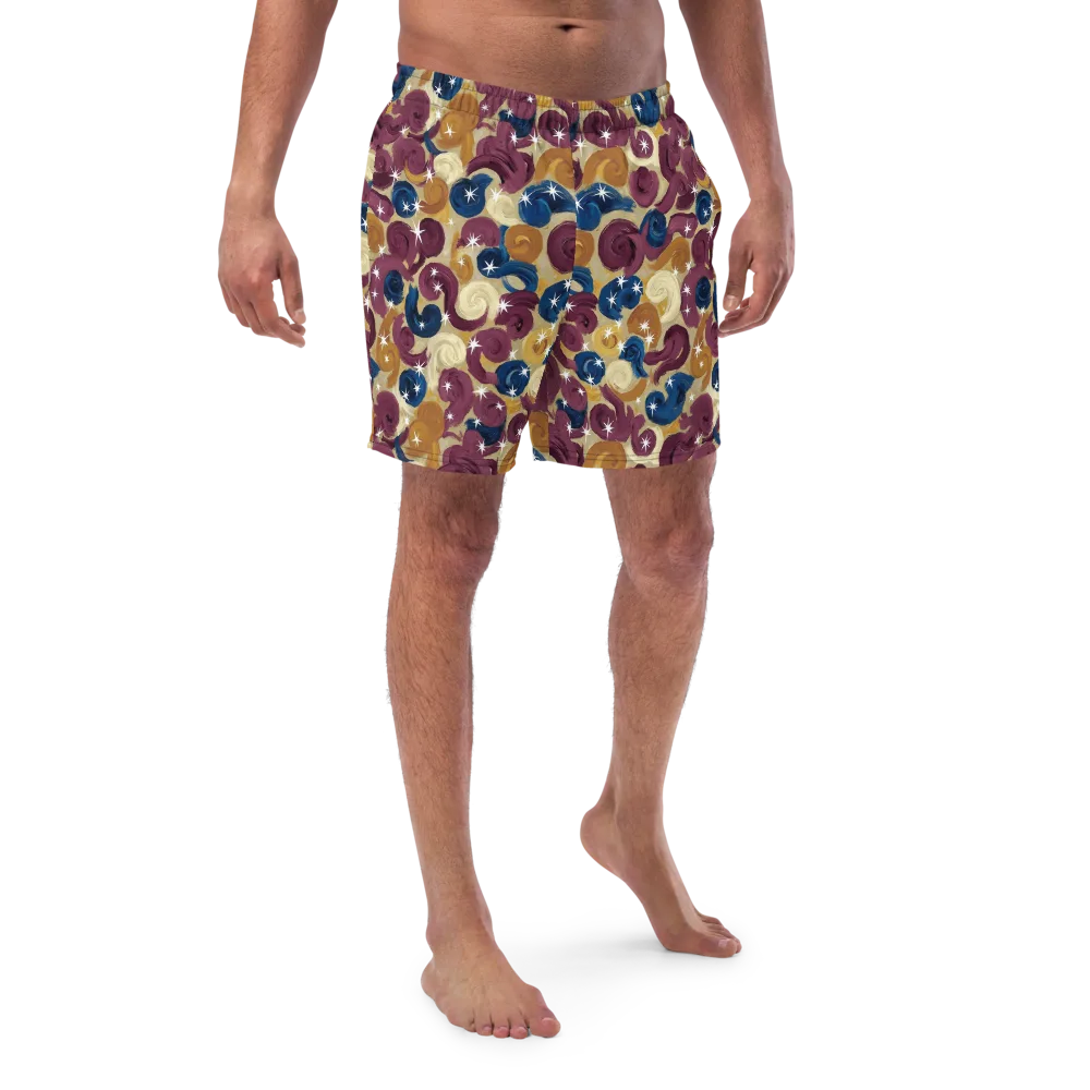 Cosmic Confections on Swim Trunks — Front