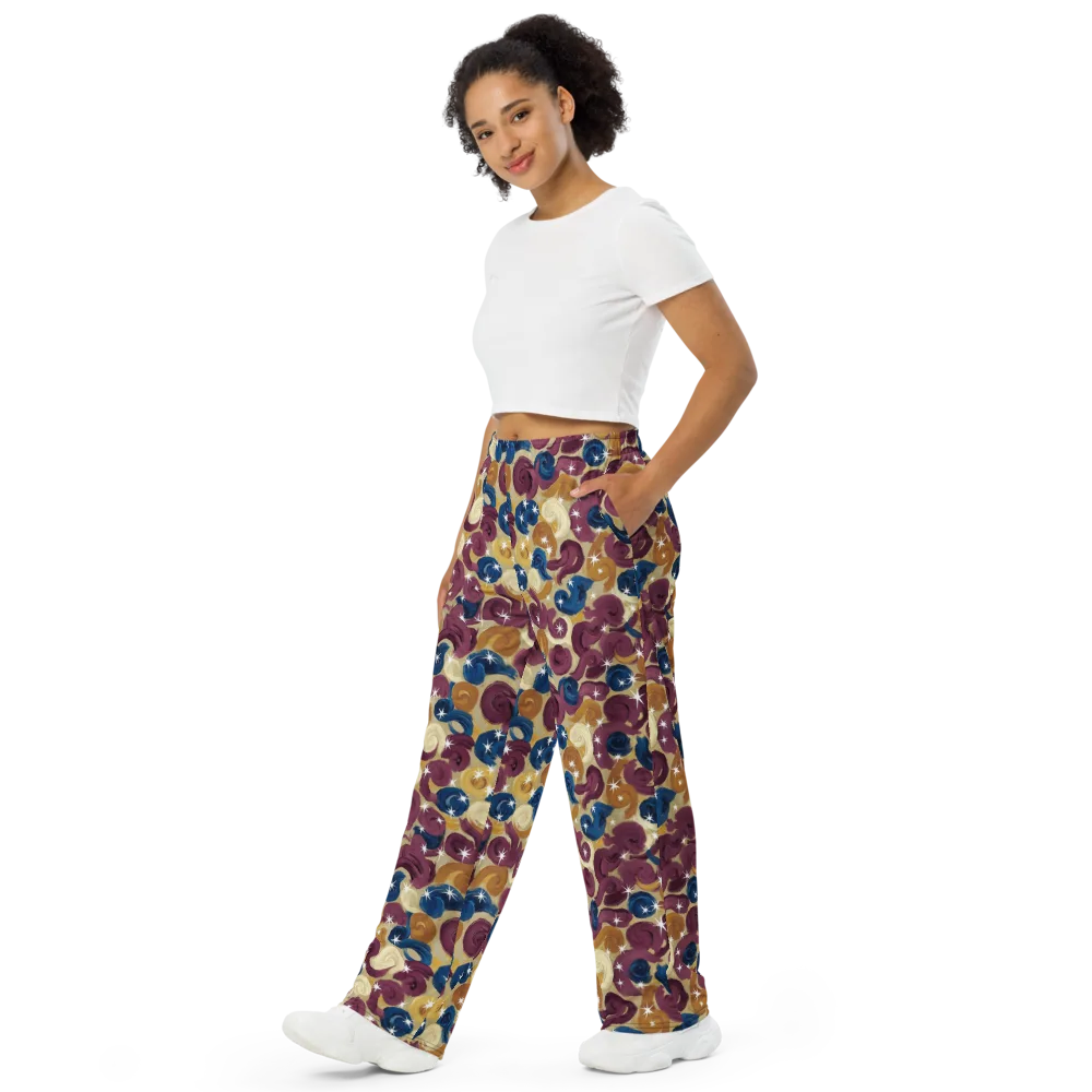 Cosmic Confections on Wide-Leg Pants — Left Front