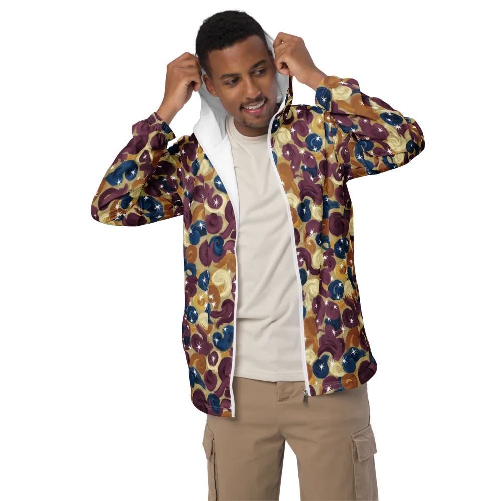 Cosmic Confections on Men's Windbreaker — Front