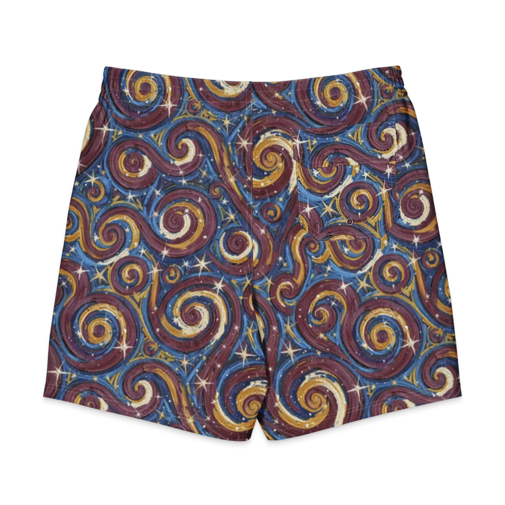 Astral Whorl on Men's Board Shorts — Back