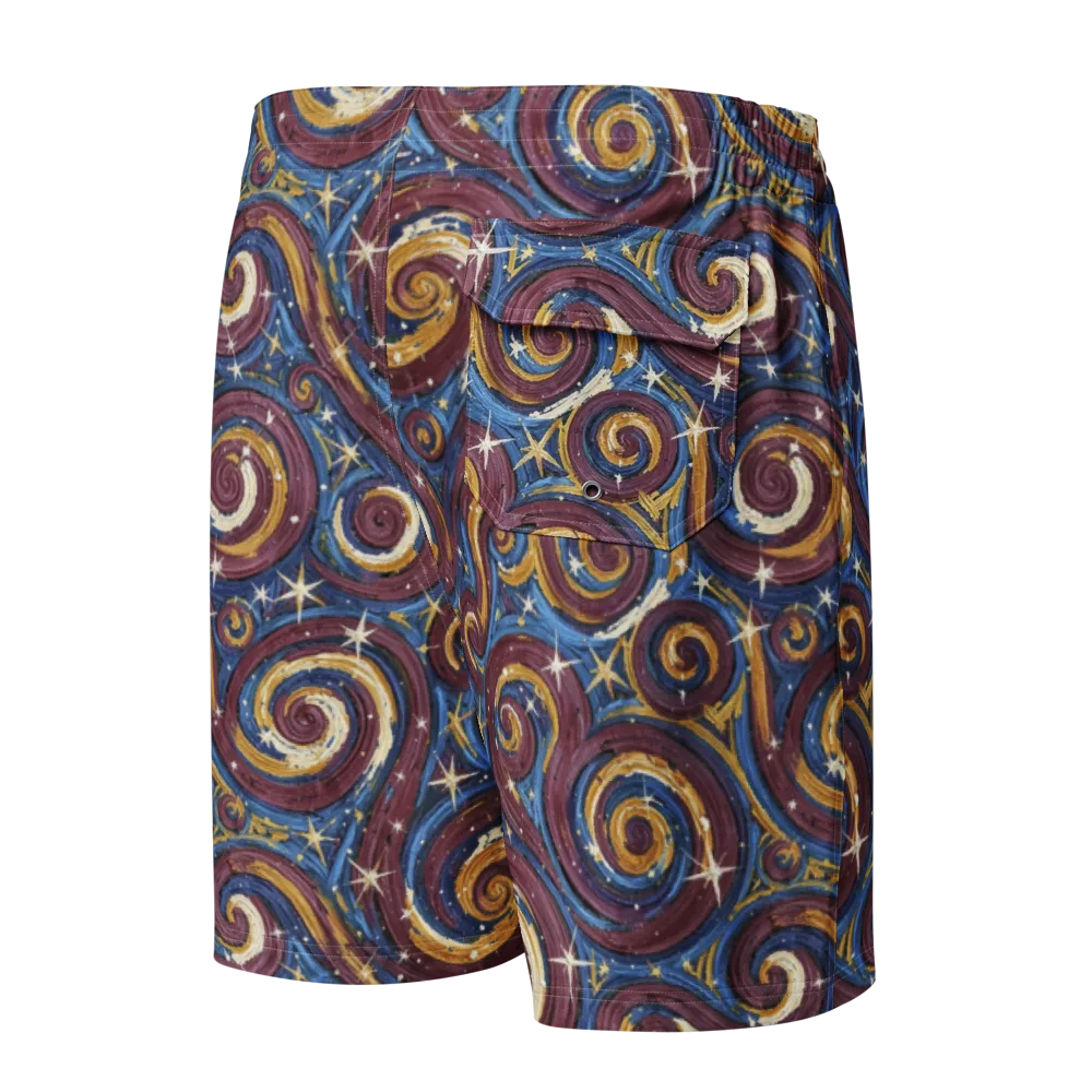 Astral Whorl on Men's Board Shorts — Back